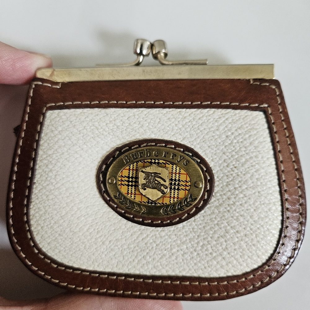 Burberry coin pouch.
